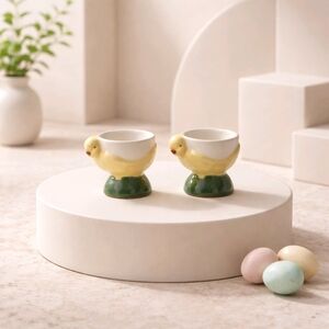 Vintage Bordeallo Pinheiro Chick Egg Holders Portugal